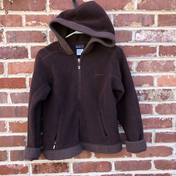 Patagonia Jackets & Blazers - Patagonia Synchilla Fleece Jacket XS Brown Hooded